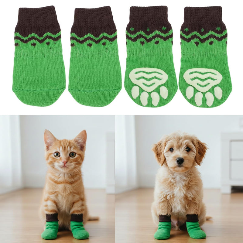 Anti-Slip Pet Socks for Cats & Small Dogs (Color may vary)