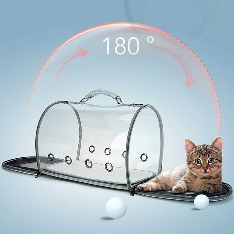 Transparent Pet Travel Carrier Tote Bag for Dogs, Cats And More