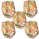 Washable Cotton Sanitary Pants for Pets - 5 Pcs