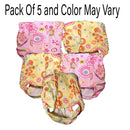 Washable Cotton Sanitary Pants for Pets - 5 Pcs