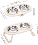 Dual Stainless Steel Food & Water Bowls