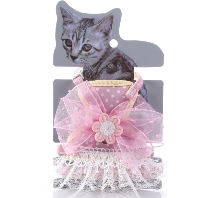 Cute Cat Harness Dress with Leash, Soft and Adjustable