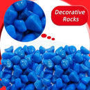 Mini Pebbles Aquarium Blue Color Stones