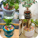 Decorative Pebbles for Aquarium Green Color Stones
