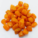 Decorative Pebbles Aquarium Orange Color Stones