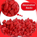 Decorative Pebbles Aquarium Red Color Stones