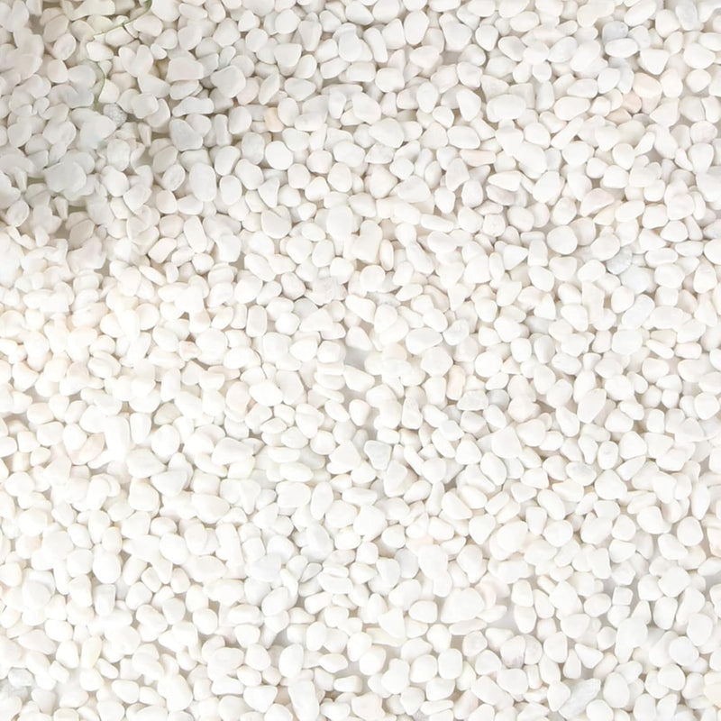 White Polished Gravel Stones for Fish Tank