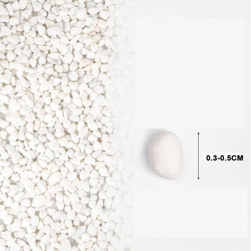 White Polished Gravel Stones for Fish Tank