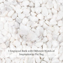 White Polished Gravel Stones for Fish Tank (1.2-1.5Cm)