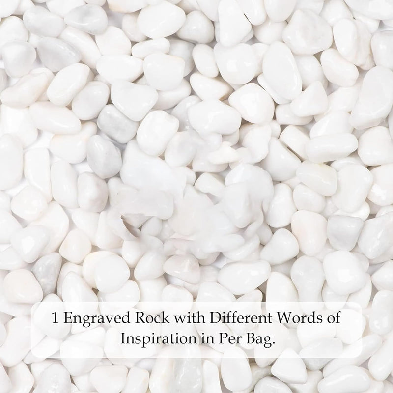 White Polished Gravel Stones for Fish Tank (1.2-1.5Cm)