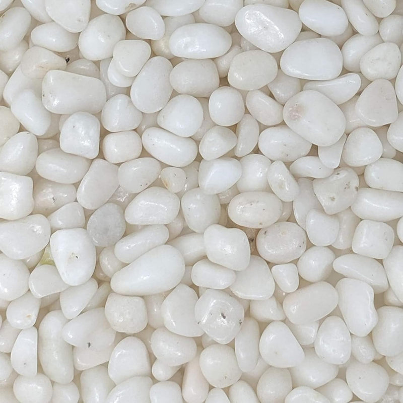 White Polished Gravel Stones (1.5-2.0Cm)