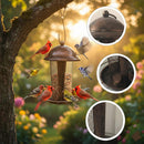 Hanging Metal Bird Feeder for Outdoor Garden