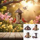 Hanging Metal Bird Feeder for Outdoor Garden