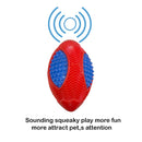 Dog Toy Durable Rubber Football with Spikes