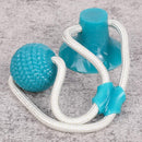 Durable Dog Chew Toy with Suction Cup | Dog Tug Rope Dental Care Ball