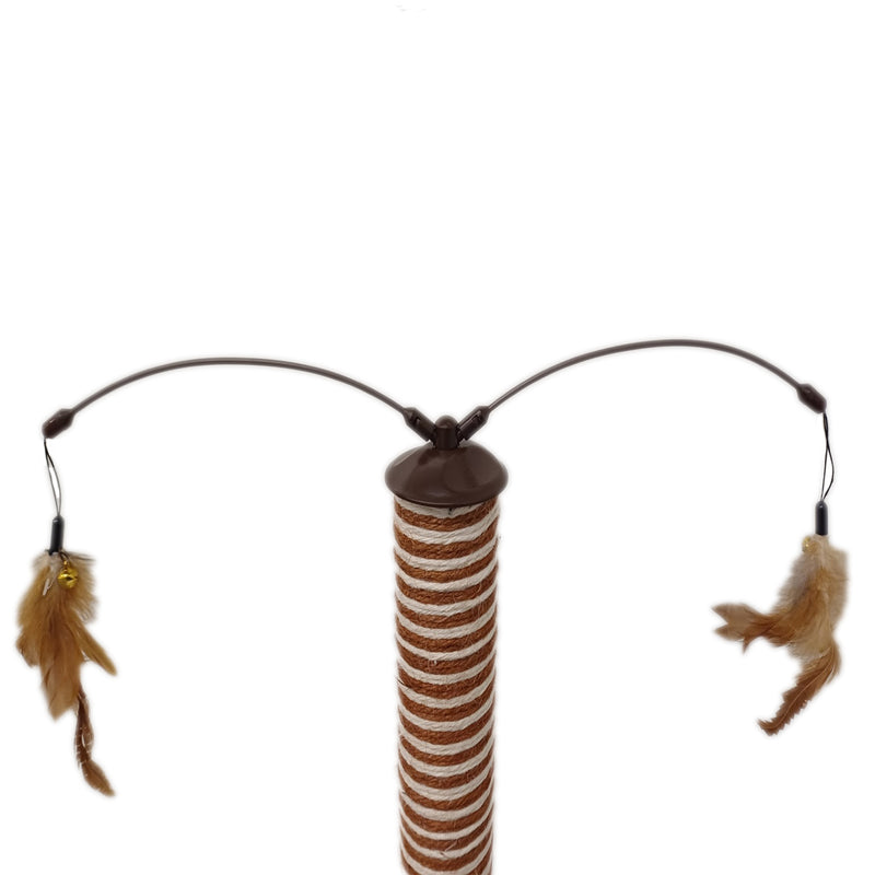 Interactive Sisal Scratcher Toy for Kittens Fun Cat Scratching Post