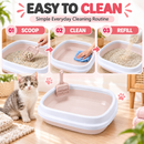 Cat Litter Tray with Scoop | Plastic Cat Toilet Box