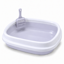 Cat Litter Tray with Scoop | Plastic Cat Toilet Box