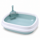 Cat Litter Tray with Scoop | Plastic Cat Toilet Box
