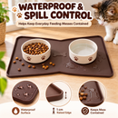 Silicone Pet Feeding Mat for Dogs & Cats, Waterproof Food & Water Bowl