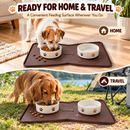 Silicone Pet Feeding Mat for Dogs & Cats, Waterproof Food & Water Bowl
