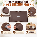 Silicone Pet Feeding Mat for Dogs & Cats, Waterproof Food & Water Bowl