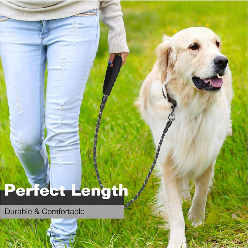 Heavy-Duty Dog Leash - 5FT Reflective Leash for All Dog Breeds