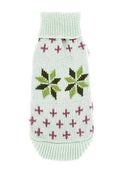 Turtleneck Cable Knit Sweater for Small Dogs and Cats with Leash Hole