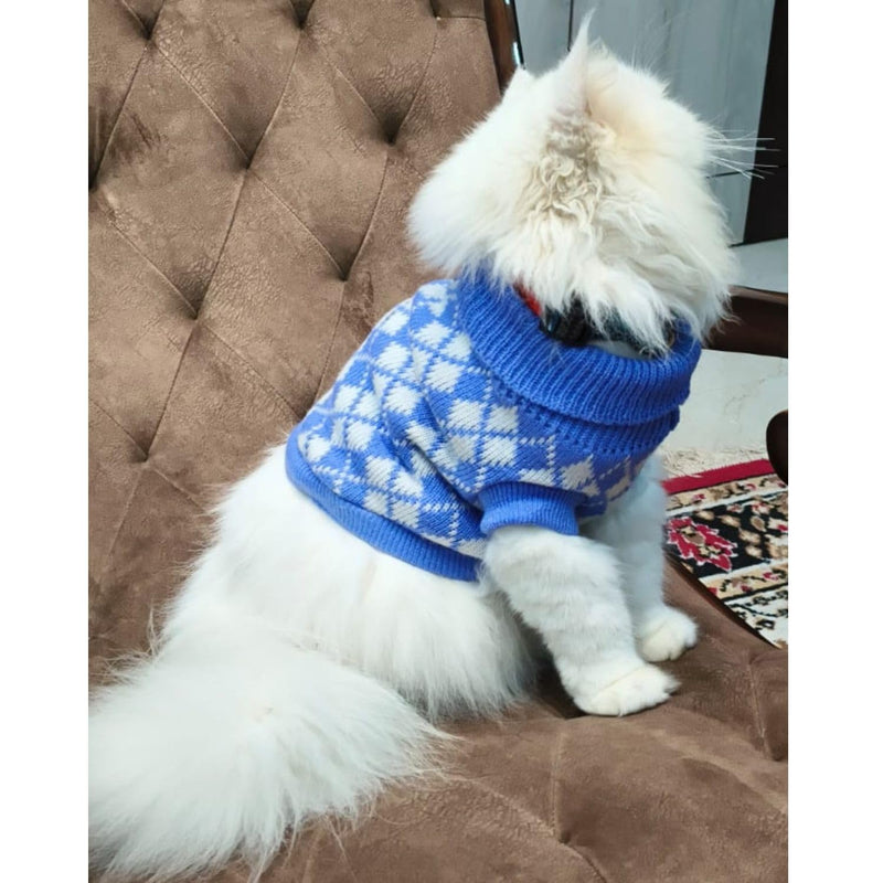 Winter Sweaters for Small Dogs & Cats Woolen Knit Sweater  (PURPLE)