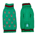 Dog Sweater - Gingerbread Man Design
