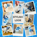 Fancy Pet Dress for small Cats And Dogs for events (Glitter - Blue)