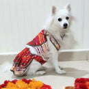 Festive Traditional Dog Dress for Small & Medium Breeds
