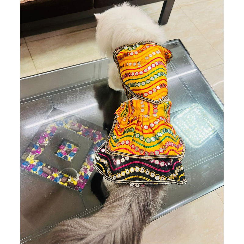 Traditional Dog Dress  for Small and Medium Breeds