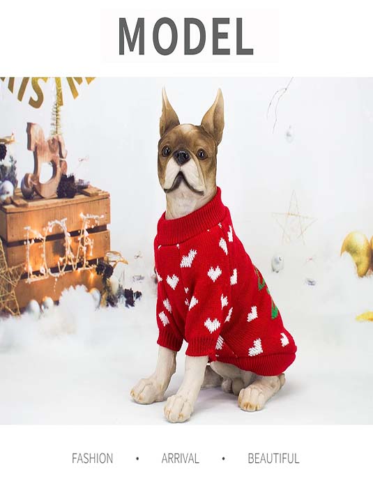 Cozy Printed Thermal Dog Sweater for Small Dogs & Cats (XS)