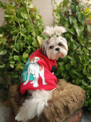 Printed Cotton Winter Dog Sweatshirt