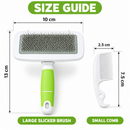 Pet Hair Slicker Brush with Self-Cleaning Feature