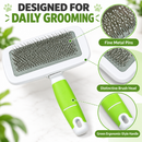 Pet Hair Slicker Brush with Self-Cleaning Feature