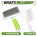 Pet Hair Slicker Brush with Self-Cleaning Feature