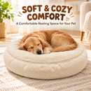 Cozy Round Pet Bed for Dogs & Cats , Soft Plush Bed