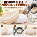 Cozy Round Pet Bed for Dogs & Cats , Soft Plush Bed
