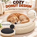 Cozy Round Pet Bed for Dogs & Cats , Soft Plush Bed