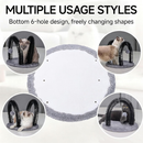 Cat Self Grooming Brush, 360 Degree Massage Arch with Soft Bristles and Hanging Plush Ball Toy,