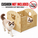 Cozy Wooden Cat Hammock Bed- Stylish Comfort for Cats
