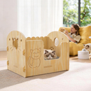 Cozy Wooden Cat Hammock Bed- Stylish Comfort for Cats