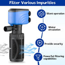 Water Filter For Aquarium (6W-600L/H, Black)