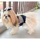 Dog Dress for Girls Dogs and Cats - Dark Blue