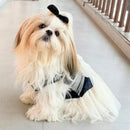 Dog Dress for Girls Dogs and Cats - Dark Blue