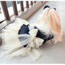 Dog Dress for Girls Dogs and Cats - Dark Blue