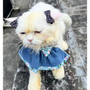 Floral Cat Collar with Bow