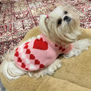 Dog Sweater – Cute Heart Pattern